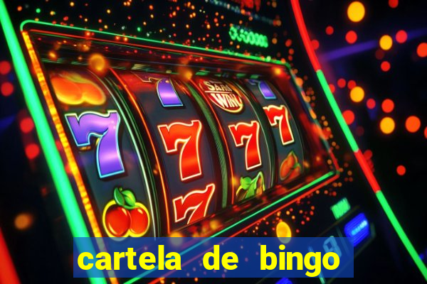 cartela de bingo pra imprimir